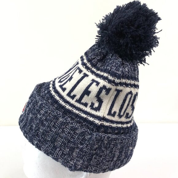 New Era NFL Blue And White Los Angeles Rams Toboggan Size One Size Fits Most - Picture 4 of 5